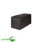 پاف چرمی گلدوزی شده سایز 50×25×25 سانتیمتر - Image 2