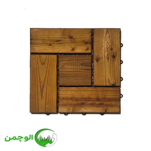 3 تایل ترموود رنگ شده پازلی - Image 1